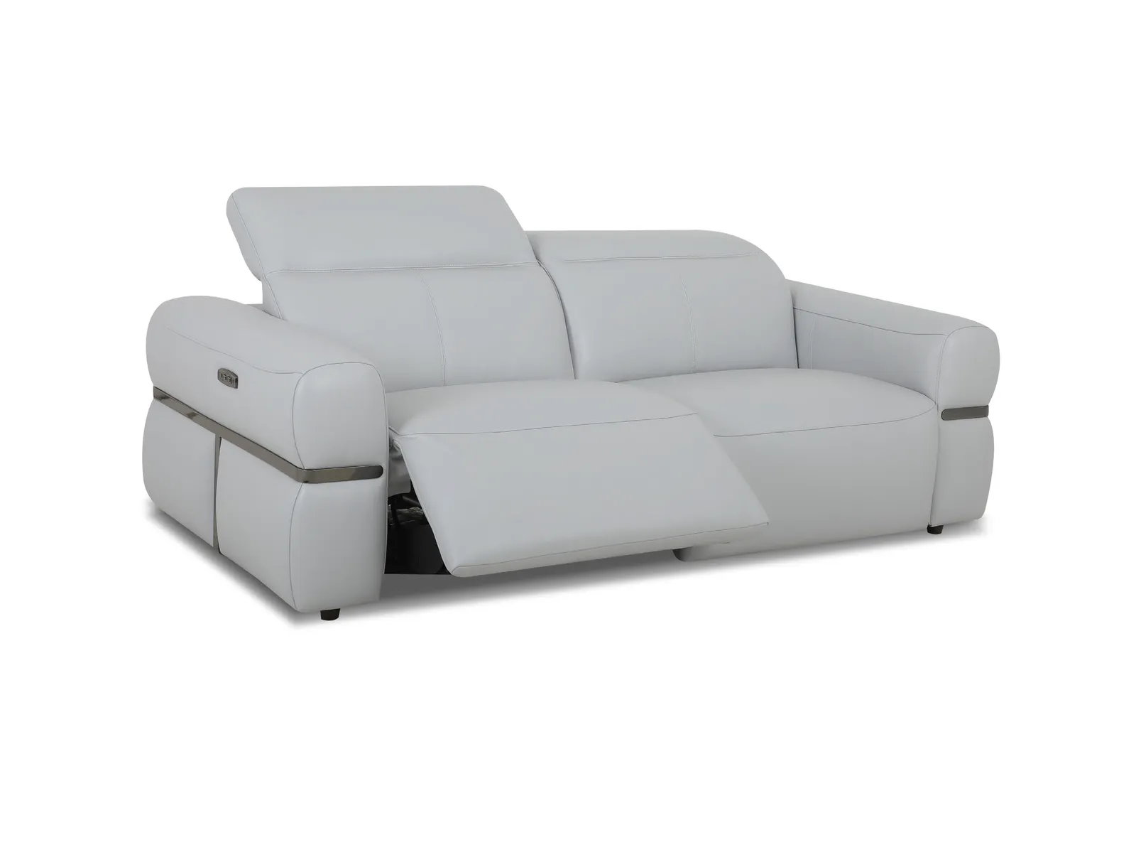 Large Power Recliner Sofa - Leather